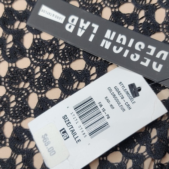Design Lab Lord & Taylor Black Lace Dress, bought but never wore - Picture 4 of 5
